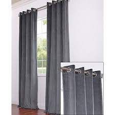 Ikea Sanela Gray Curtains Blackout Cotton Velvet 2 Panels 98 Long Grommet New Grey Curtains Curtains Grey Blackout Curtains