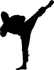 Ninja Kick Silhouette Silhouette Of Ninja Kick Ninja Tattoo Silhouette Ninja Birthday Parties