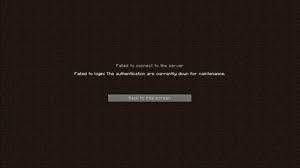 Tengo un problema con minecraft. The Authentication Servers Are Currently Down For Maintenance Error Help Authentication Servers Are Down Please Try Again Later