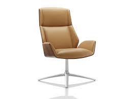 Swivel Easy Chair With 4 Spoke Base With Armrests Kruze Lounge By Boss Design Design David Fox In 2020 Leather Lounge Chair Chair Design High Back Office Chair