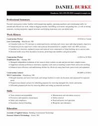 Maybe you would like to learn more about one of these? Professional Construction Resume Examples Livecareer