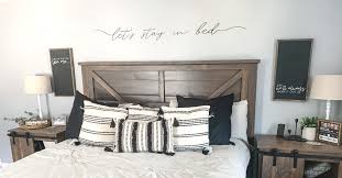 Diy Wood King Bed Headboard Footboard