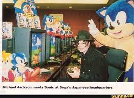 Michael Jackson Meets Sonic At Sega S Japanese Headquarters Ifunny Michael Jackson Sonic Sonic Funny