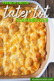 french onion tater tot cerole