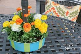 Patio Umbrella Table Planter Centerpiece Patio Table Umbrella Patio Table Planter Table