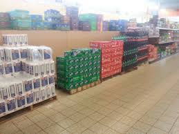 pallet drops along wall aldi aldi merchandise pallet
