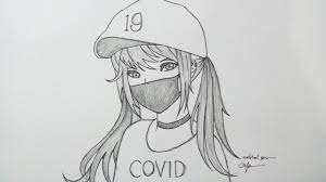 Nah, di bawah ini ada kumpulan gambar yang bisa dipakai lho untuk mewarnai gambar. Menggambar Anime Cewek Memakai Masker Youtube
