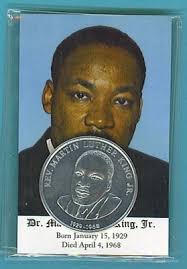 Dr. Martin Luther King Jr. Card and Coin