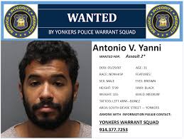 Seen him? Antonio Yanni is wanted by the #YonkersPD. Call the Warrant Squad  at (914) 377-7253 or send us an anonymous tip by texting the key word YPD  plus the tip to