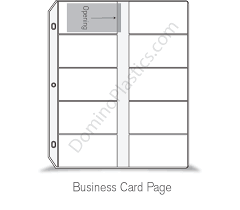 Free for commercial use high quality images. Dominoplastics Com Vinyl Binder Pages For Business Cards