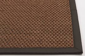 Neuware 70.sisal teppich rund 160 cm schwarz/ beige schaut auch in meine anderen angebote, es könnte. Sisal Teppich Harvard 19 Braun Mit Lederrand Floorpassion
