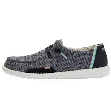 Hey Dude Women S Wendy Sox Sparkling Black Browns Footwear