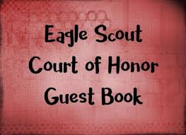 To complete the rank of eagle scout, _____ did the following: Eagle Scout Court Of Honor Guest Book Creations Sugar Love 9781545306765 Amazon Com Books
