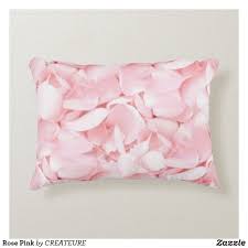 Rose Pink Decorative Pillow Zazzle Com In 2020 Pink Pillows Decorative Decorative Pillows Decorative Cushions