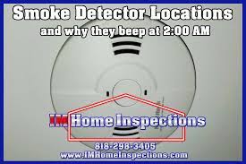 It is operated with a battery. Smoke Detector Locations And Why They Beep At 2 00 Am Im Home Inspections