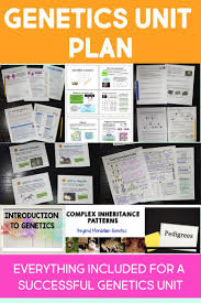 Complete Genetics Unit Plan Bundle That Covers All Things From Mendel To Complex Patterns And Pedigrees Life Science Lessons Biology Lessons Biology Resources