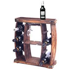 There are 788 wooden glasses stand for sale on etsy, and they cost 26,24 $ on average. Vintiquewise Decorative Wooden 8 Bottle Rustic Wine Rack With Glasses Holder Target