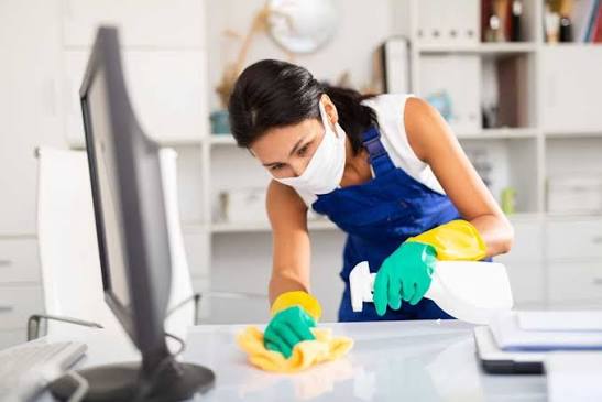 Professional cleaning team deep cleaning a modern family home, dusting furniture, vacuuming carpets, sanitizing bathrooms, and polishing kitchen countertops with professional equipment. The image showcases Naturally Maid Cleaning Co. providing trusted house cleaning services Wheaton IL, house cleaning Naperville IL, house cleaning services Arlington Heights IL, and house cleaning Arlington Heights IL for a spotless and healthier home.