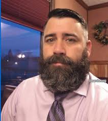 Bulking up: Jarrod's beard was getting bigger here.