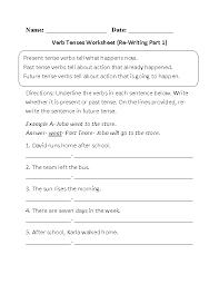 verbs worksheets verb tenses worksheets