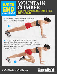 Weekend Challenge Are You In Mountain Climber Exercise Challenges Mountain Climbers