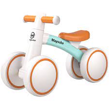 Maysuke Baby Balance Bike Toys for 1 Year Old Boys and Girls Gifts, Toddler  Bike 10-24 Month First Birthday Gift with 4 Wheels, No Pedal (Green) :  Amazon.ae: Toys