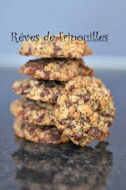 Cookies Aux Flocons D Avoine Et Pepites De Chocolat Reves De Fripouilles Recette Flocons D Avoine Flocon Avoine Pepite Chocolat