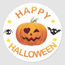 Happy Halloween Classic Round Sticker Zazzle Com In 2021 Happy Halloween Halloween Clipart Halloween Stickers