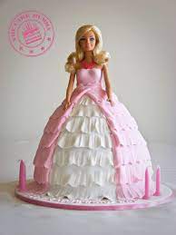 I think you might want to get the barbie bodice cake topper (at walmart or a bake shop); Barbie Cake Birthday Cakes Barbie Birthday Cake Barbie Birthday Barbie Cake