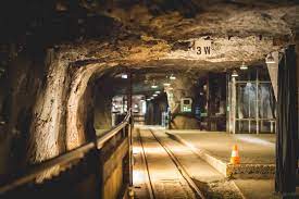 train station in the salt mines of bex lake geneva train station lake