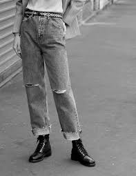 Sandro P6313h Jean Coupe Droite A Taille Haute Blue Vintage Denim High Waist Jeans Vintage Denim Jeans Denim Trends