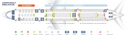 seat map airbus a340 300 air france best seats in plane