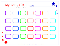 potty training chart blank potty training concepts