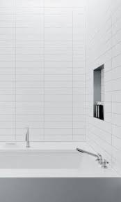 As a tiling newbie, i didn't know that ledgers were used in tiling. Stacked White Subway Tile Bathroom Novocom Top