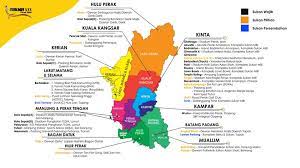 Perak is divided into 12 districts (daerah), 81 mukims, and 15 local governments.195196 there are district officers for each district and a village headperson ^ rancangan struktur negeri perak 2040 (jadual 1.2: Senarai Daerah Di Perak
