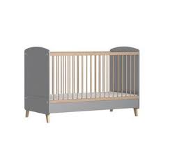 Lit Bebe Pepper Gris Et Bois A Barreaux Lit Bebe Lit Enfant 70x140 Lit Bebe Bois