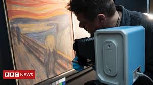 Hunter biden and his book. Edvard Munch Wrote Madman Graffiti On Scream Painting Scans Show Bbc News