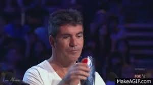 Share the best gifs now >>>. Simon Cowell Tries Not To Laugh On Make A Gif