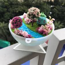 Grasslands Pokemon Terrarium Etsy Pokemon Terrarium Anime Crafts Pokemon Craft