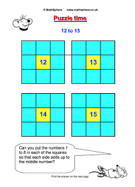 Math worksheets for teachers in elementary, middle school, kindergarten & preschool. Free Maths Puzzles Mathsphere