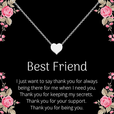 Romantic valentines day quotes and greetings for your one and only. Sheridanstar Best Friend Bff Friendship Valentines Day Jewelry Gifts For Women Teens Small Heart Pendant Necklace On Sentimental Quote Card Silver Walmart Com Walmart Com