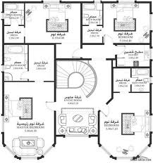 مخطط فيلا من سكن Ma 05 5 غرف نوم أبعاد المسكن 16 40م عرضx19م عمق Family House Plans Square House Plans My House Plans