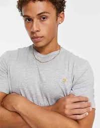 Farah Danny cotton T-shirt in heather gray, Brand-New with tags