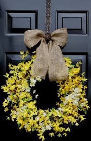 Spring Wreath Forsythia Wreath Summer Wreath Home Decor Country Cottage Wreath For Door Spring Wreath Cottage Wreath Wreaths