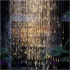 42 Lighting Decorations With Beautiful Implementation Https Www Futuristarchitecture Com 7626 Lighting Decors Html Chec Rain Lights Light Installation Lights