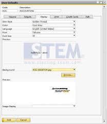 Setup My Personal Settings Sap Business One Indonesia Tips Stem Sap Gold Partner