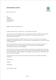 Email Resignation Letter Templates At Allbusinesstemplates Com