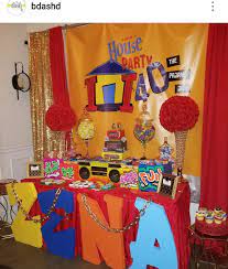 You can also grab party decorations, tableware, and party favors from our store. 90s Theme 40th House Birthday Party Dessert Table And Decoration Decoration Ideas Party In 2020 90s Party Decorations 90s Theme Party Decorations 90s Theme Party
