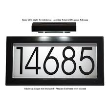 Maybe you would like to learn more about one of these? Pro Df Solar Led Light For Address Black The Home Depot Canada