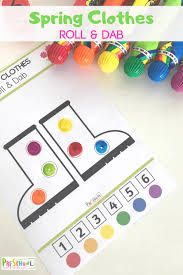 How to play colors bingo. Free Spring Clothes Do A Dot Printables